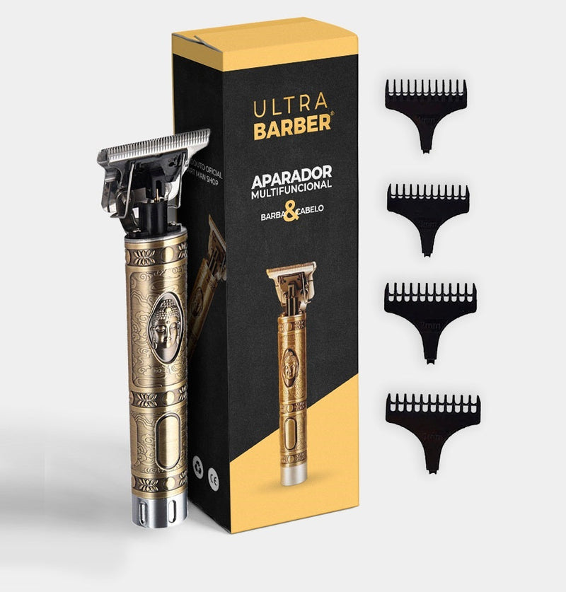 Barbeador e Aparador Elétrico - UltraBarber® + 4 Pentes de Brinde